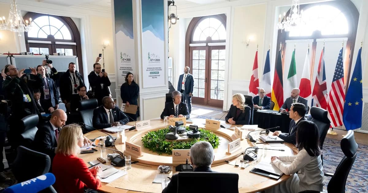 Ministros del G7 se reúnen para evaluar la crisis económica por la guerra en Medio Oriente