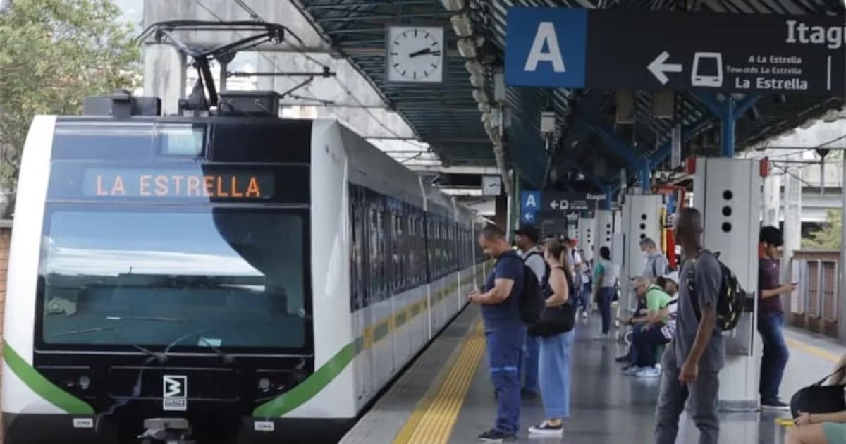 Suspendido el servicio de la línea A del metro en Medellín por incidente en la vía