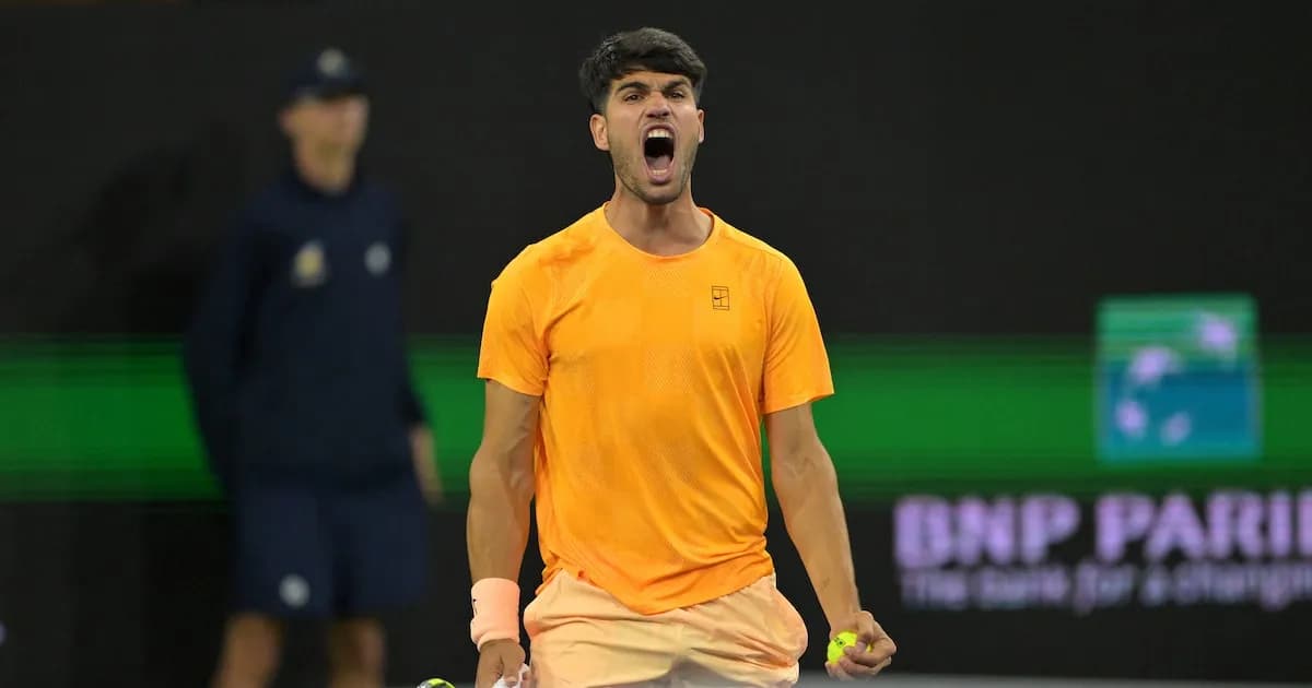 Alcaraz supera a Rinderknech y avanza a octavos en Indian Wells