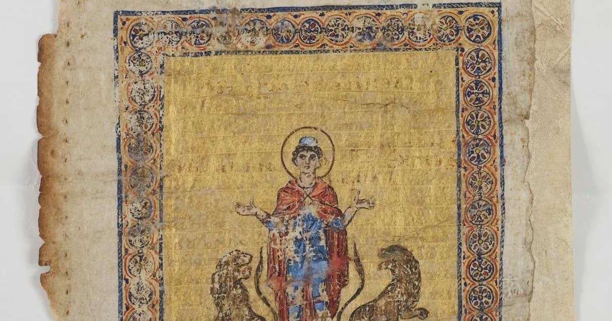 Descubren en Francia una página desaparecida del Palimpsesto de Arquímedes