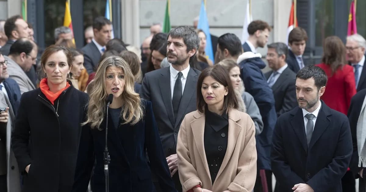 Ministros de Sumar critican las falsedades de Aznar en el aniversario del 11M