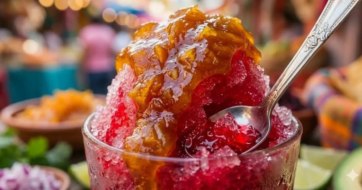 Raspado de jamaica con mermelada de naranja: el postre ideal para el calor