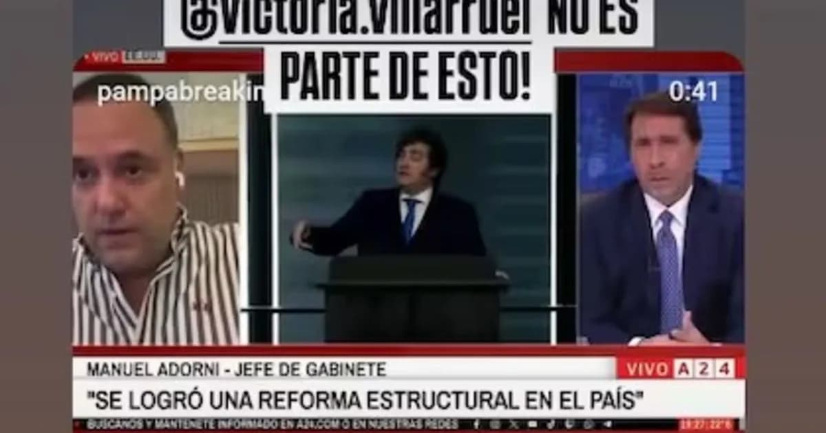 Victoria Villarruel se burla del viaje de Manuel Adorni a Nueva York junto a su esposa