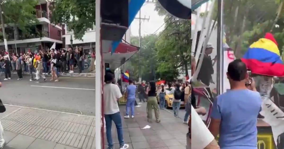 Violencia en Neiva: Encapuchados atacan sede del Centro Democrático durante marcha por salario mínimo