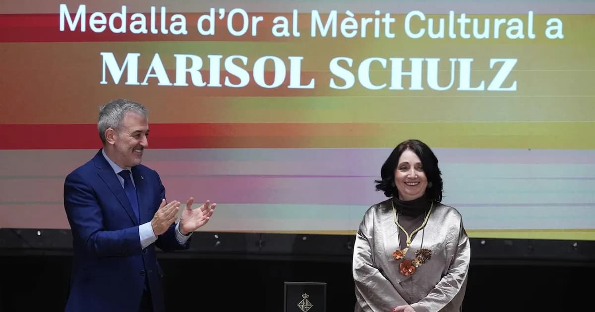 Espectaculos: Marisol Shculz, Medalla de Oro de Barcelona: "La Nova Cançó me hizo dominar el poder de la cultura"