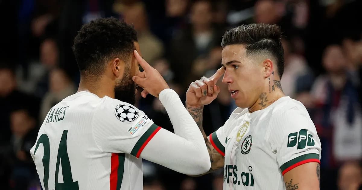 Enzo Fernández brilla en la derrota del Chelsea ante el PSG en Champions League