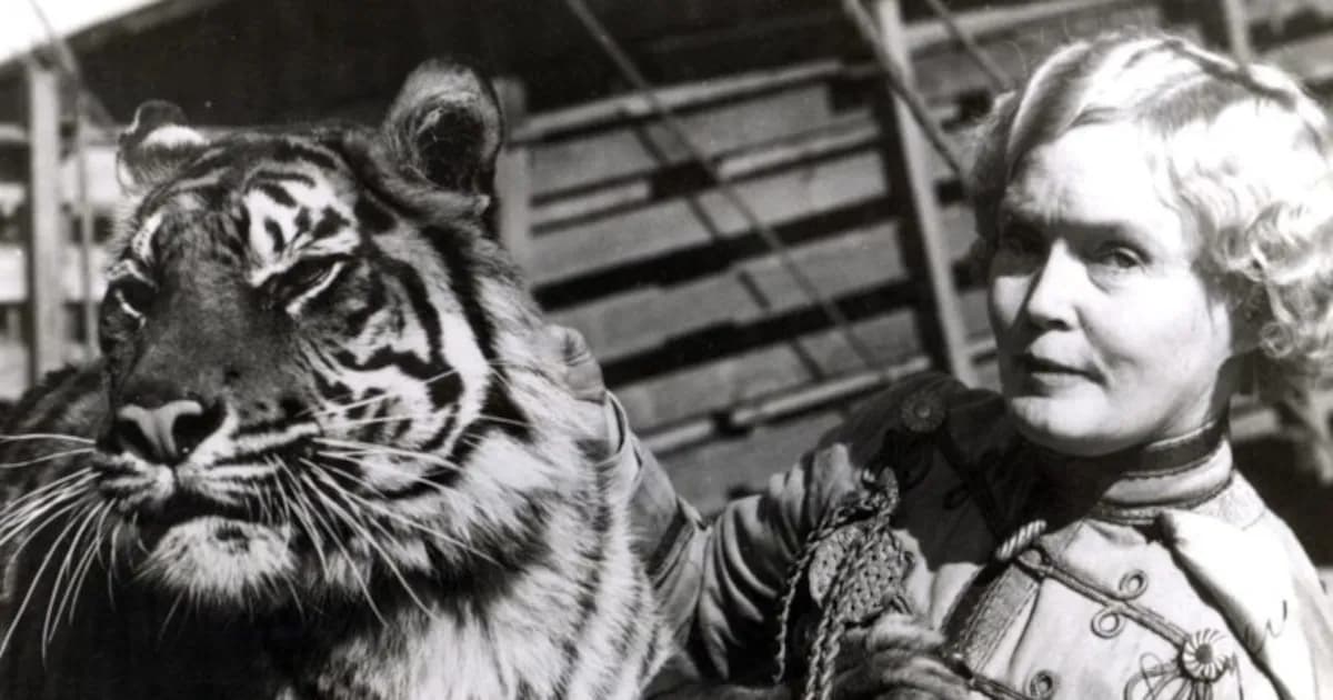 Mabel Stark: La pionera del entrenamiento de tigres que desafió normas y conquistó el circo