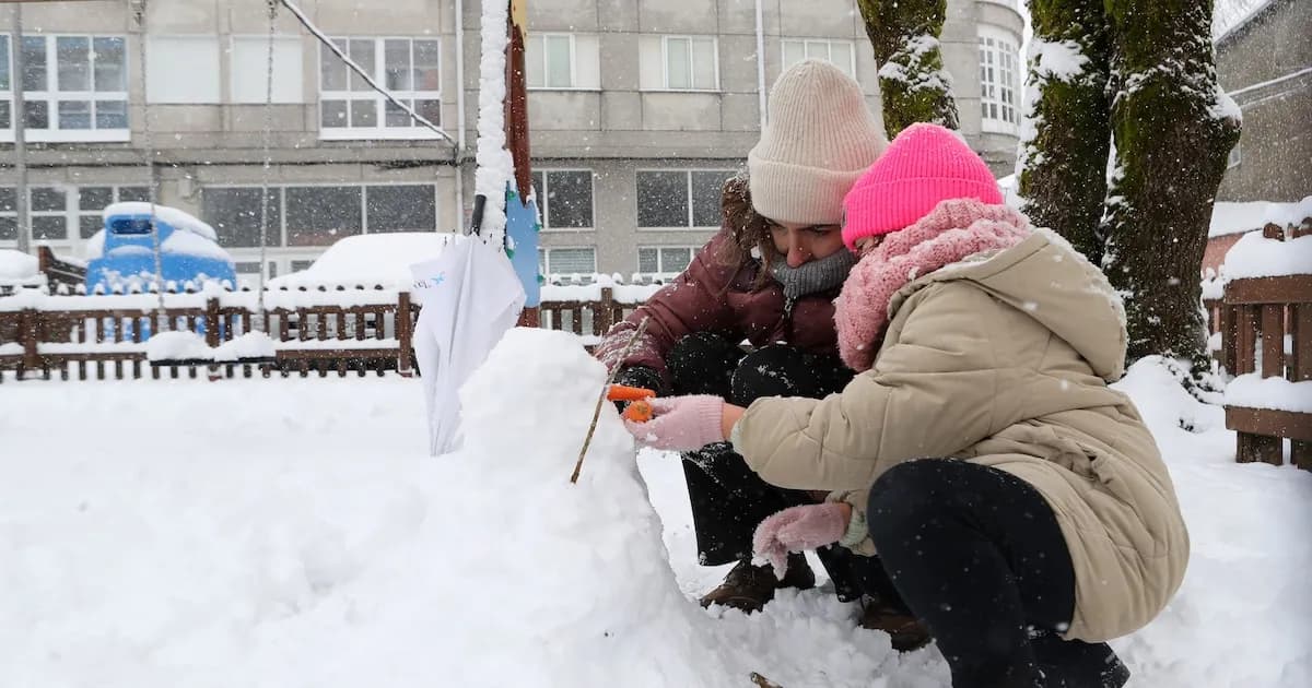 Cambio brusco del clima: descenso de temperaturas y nevadas en España