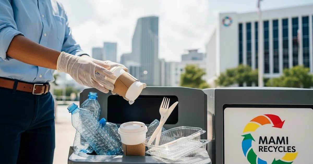 Miami avanza hacia la eliminación de plásticos de un solo uso en el sector público