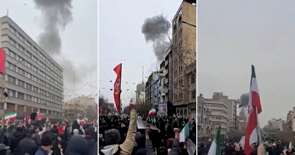 Explosión durante marcha en Teherán deja un muerto y aumenta tensiones regionales