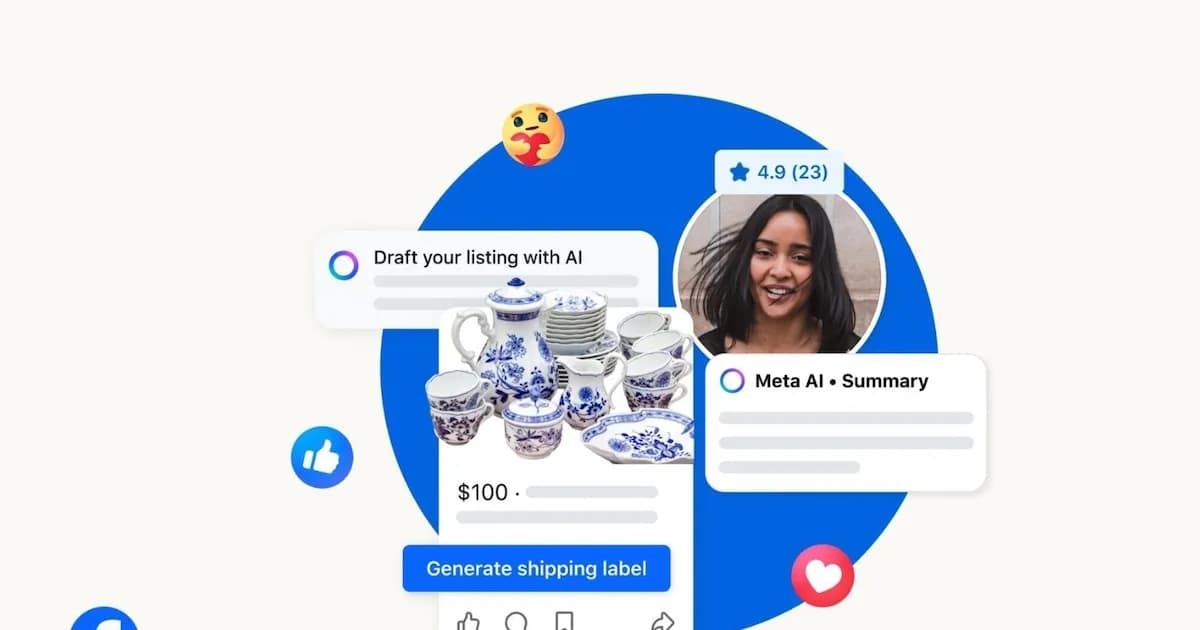 Nuevas funciones de IA en Facebook Marketplace mejoran la experiencia de compra y venta