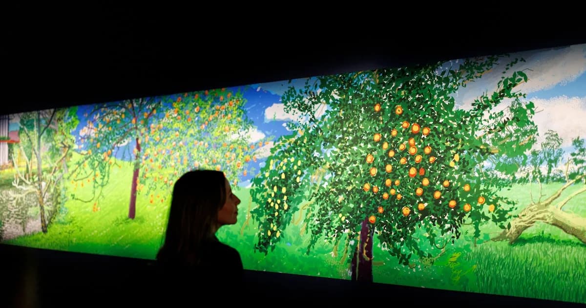 David Hockney presenta su arte digital en la Serpentine Gallery de Londres