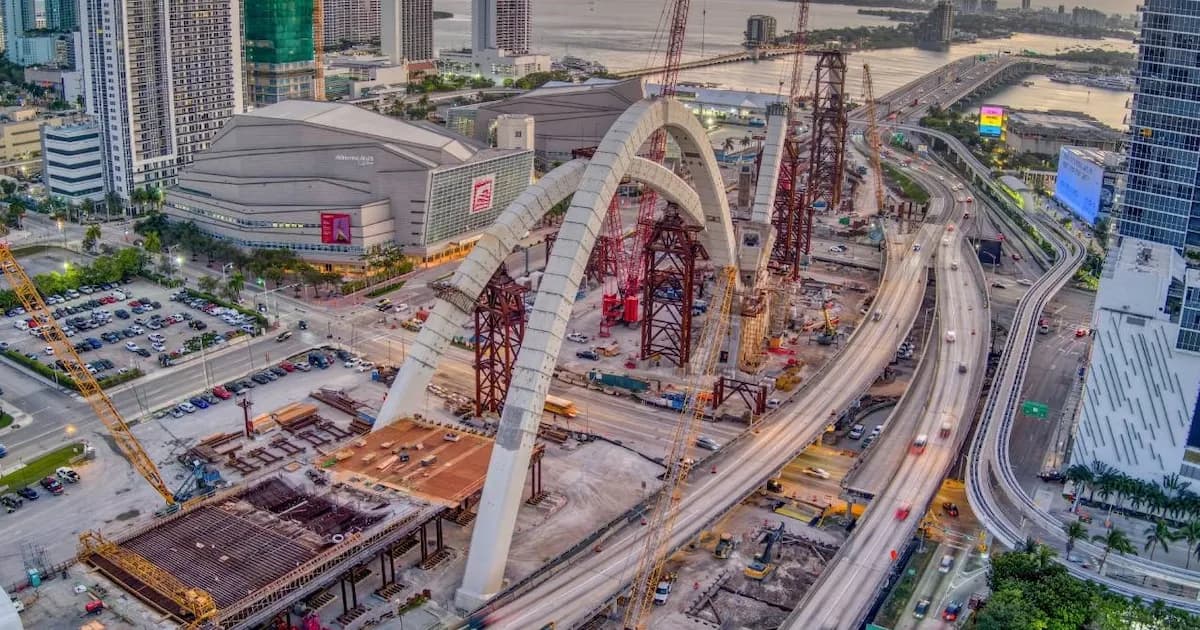 Polémica por grietas en el Signature Bridge de Miami: ¿preocupación o simple imperfección?