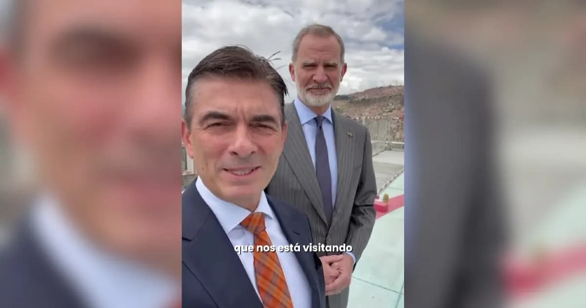 El rey Felipe VI debuta en TikTok junto al presidente de Bolivia