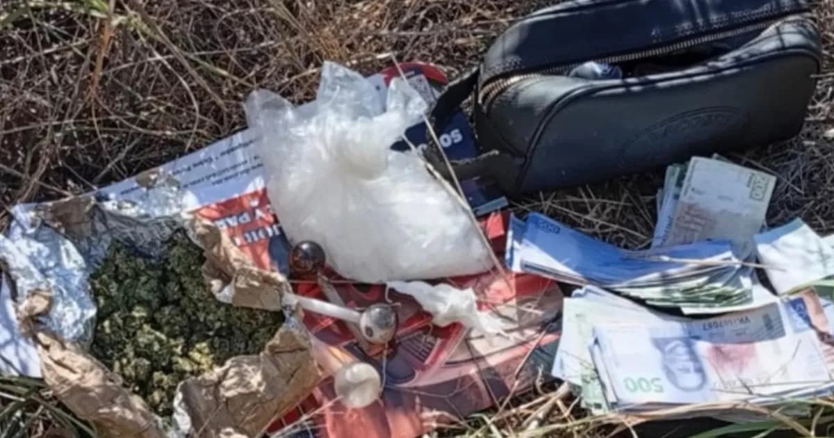 Descubren maleta con $41 mil en billetes falsos y drogas en Culiacán