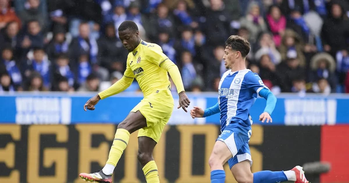 Nicolas Pépé salva al Villarreal con un gol en el descuento ante el Alavés