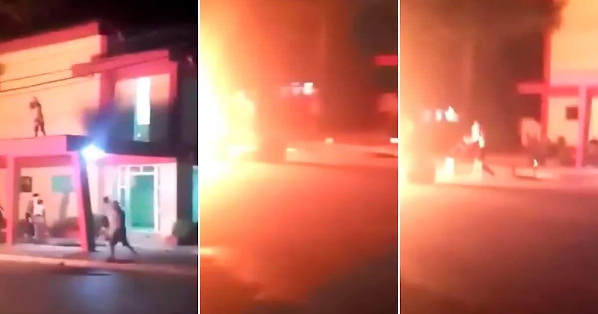 Protestas en Morón, Cuba: Incendian sede del Partido Comunista y hay un herido de bala