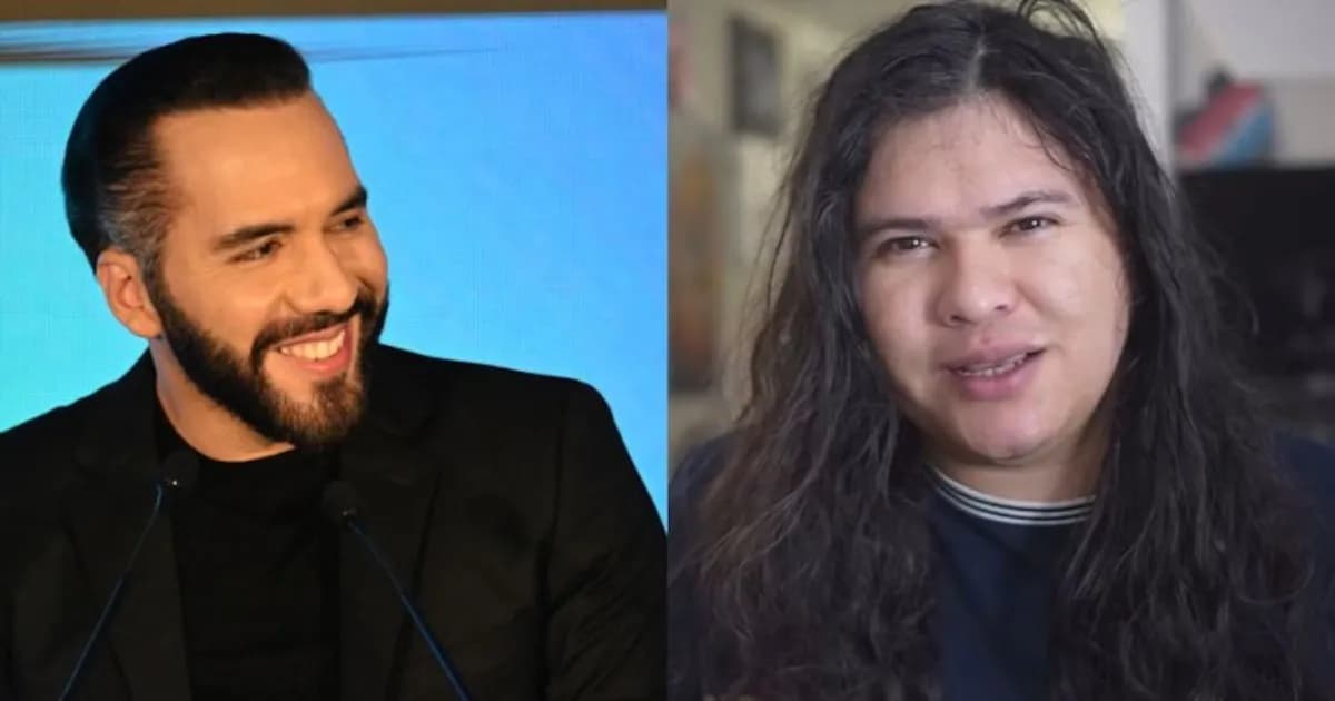 Artista hondureño sorprende con retrato de Bukele usando solo un compás