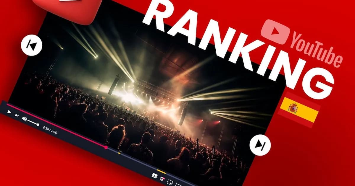 Top 10 videos musicales en tendencia en YouTube hoy en España