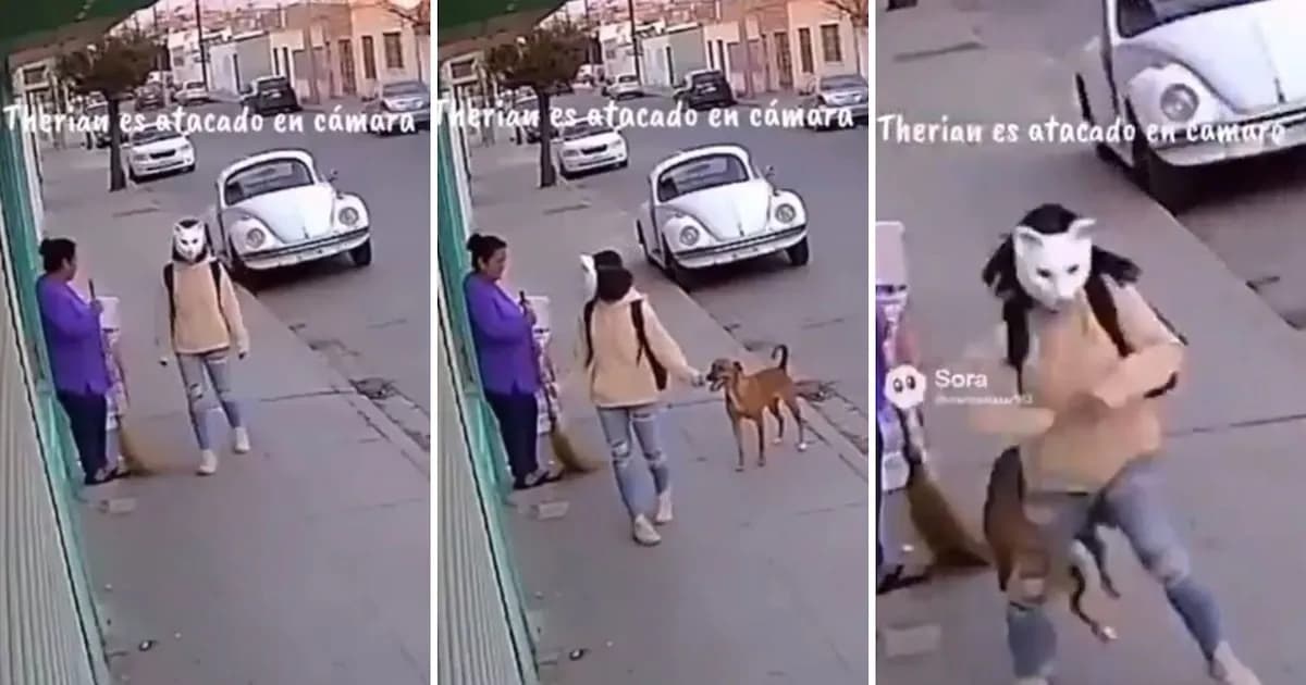 Joven 'therian' caracterizada de gato se vuelve viral tras ser mordida por perro en México