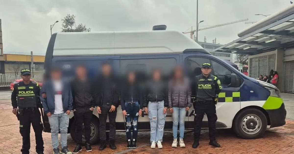 Desarticulan banda de cosquilleros en estación de Transmilenio: seis detenidos