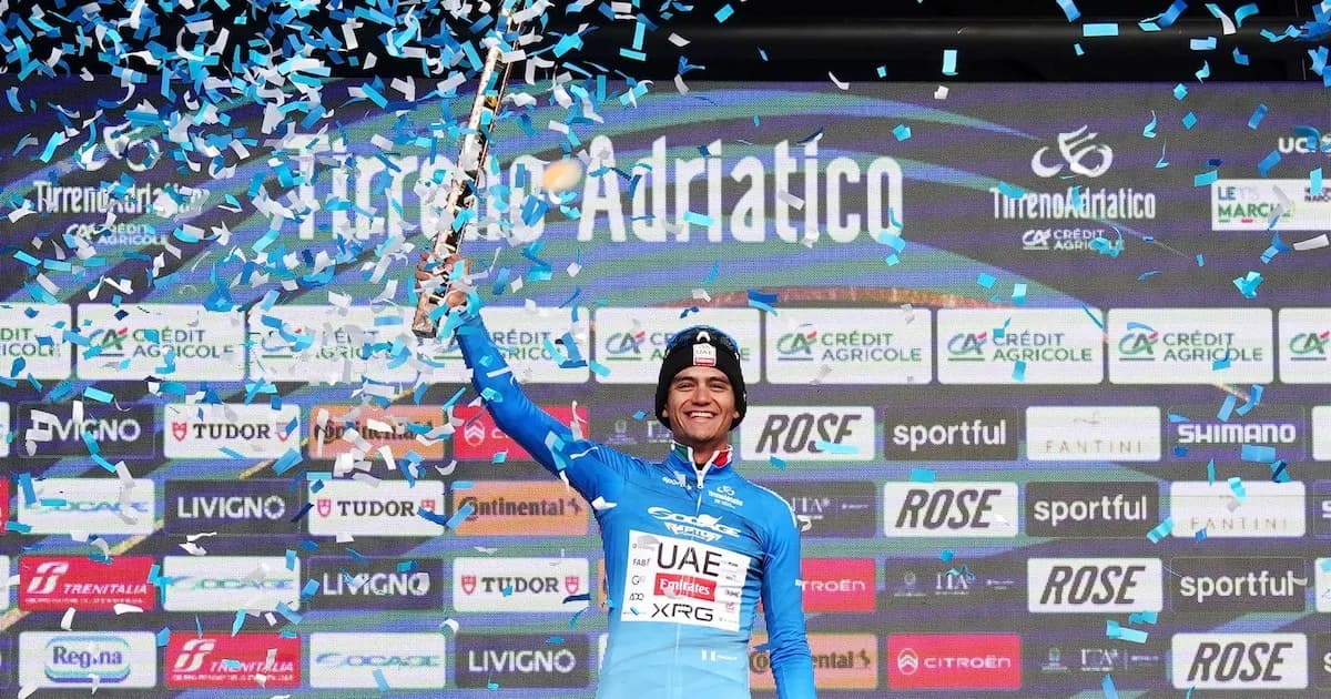Isaac del Toro se consagra campeón de la Tirreno-Adriático