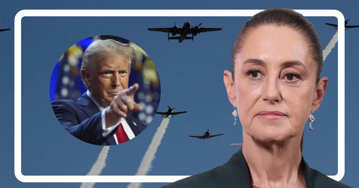 Sheinbaum responde a Trump: "En México manda el pueblo, no el narco"