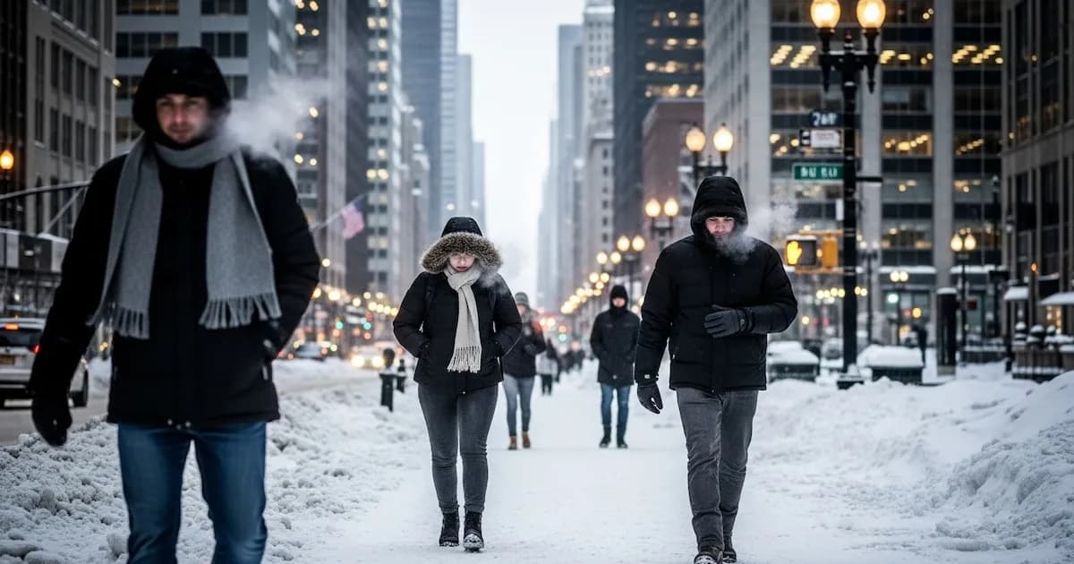 Un frente ártico traerá frío extremo y nevadas a Chicago en marzo