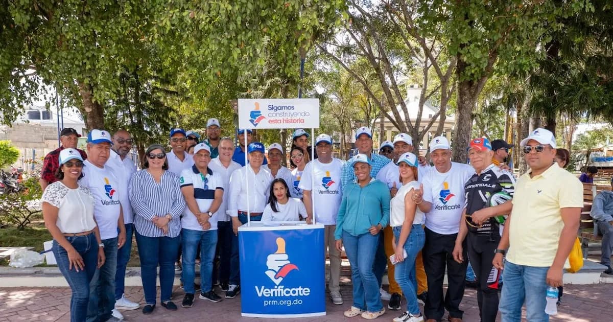 El PRM alcanza 1,28 millones de afiliados tras actualizar su padrón con tecnología biométrica