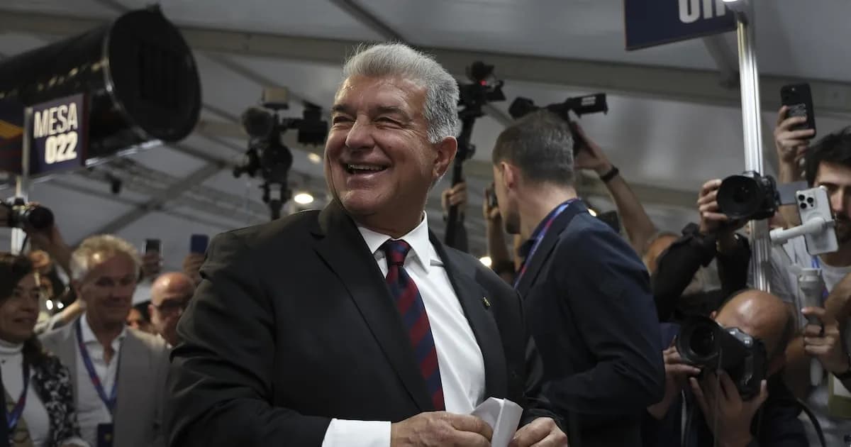 Joan Laporta es reelegido presidente del FC Barcelona con el 68,18% de los votos
