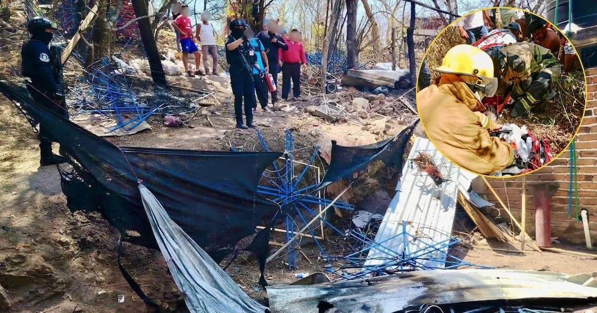 Explosión en taller de pirotecnia en Taxco deja a un joven herido
