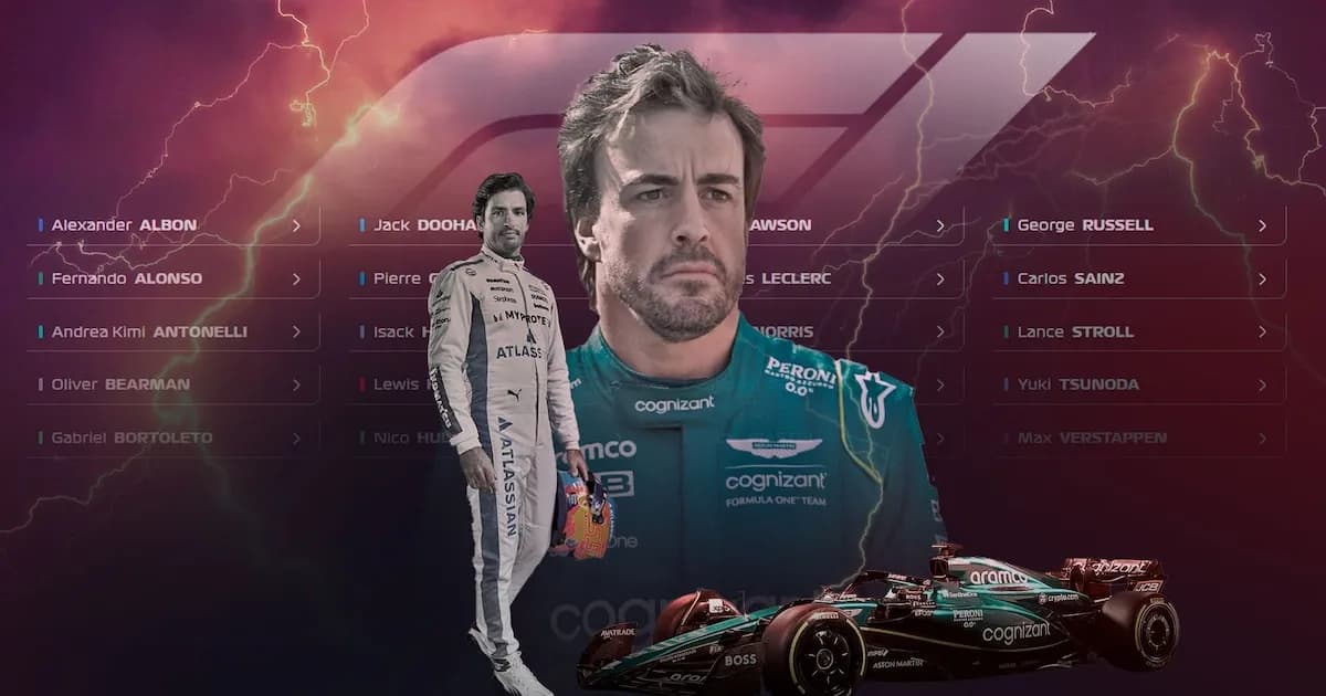 Alonso y Sainz: su posición en el Mundial de Pilotos de la F1 2023