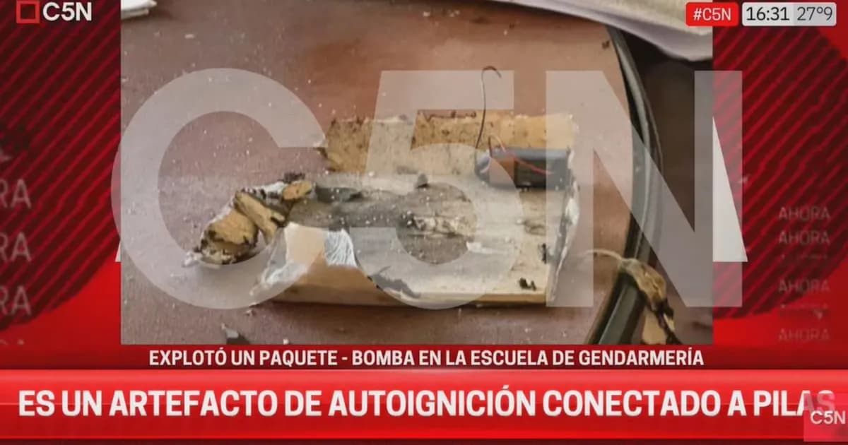 Explosión en la Escuela de Gendarmería: Un paquete causó heridas a cuatro personas