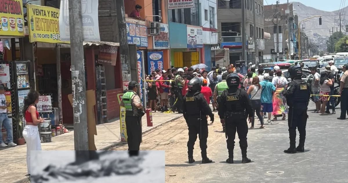 Asesinan a un joven en Santa Anita: ataque a balazos en plena vía pública