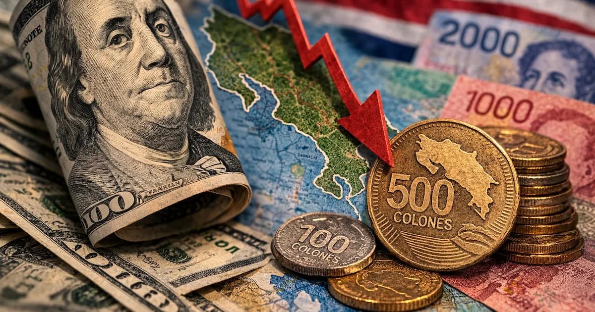El dólar en Costa Rica cae a niveles históricos por exceso de divisas en el mercado
