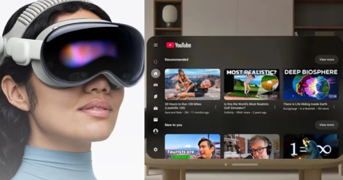 YouTube presenta su app para Apple Vision Pro: descarga y funciones destacadas