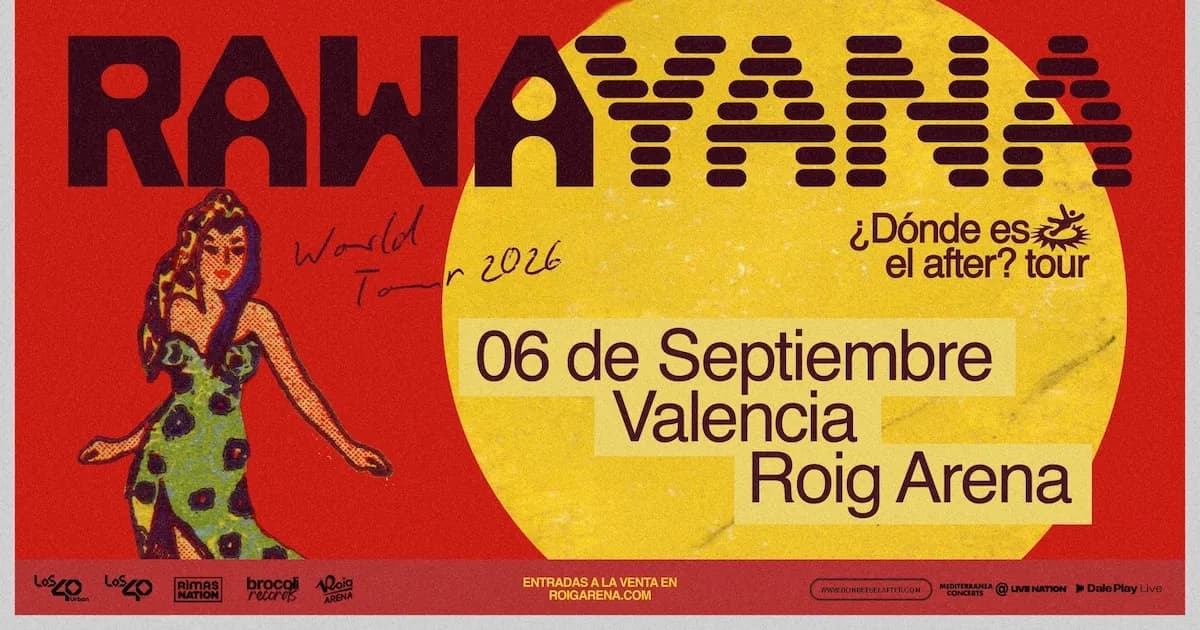 Rawayana se presentará en el Roig Arena el 6 de septiembre