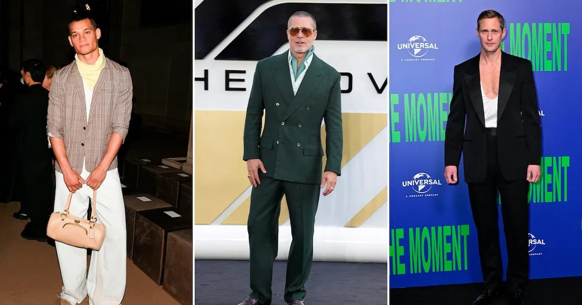 La revolución en la moda masculina: famosos desafían las normas con estilo audaz
