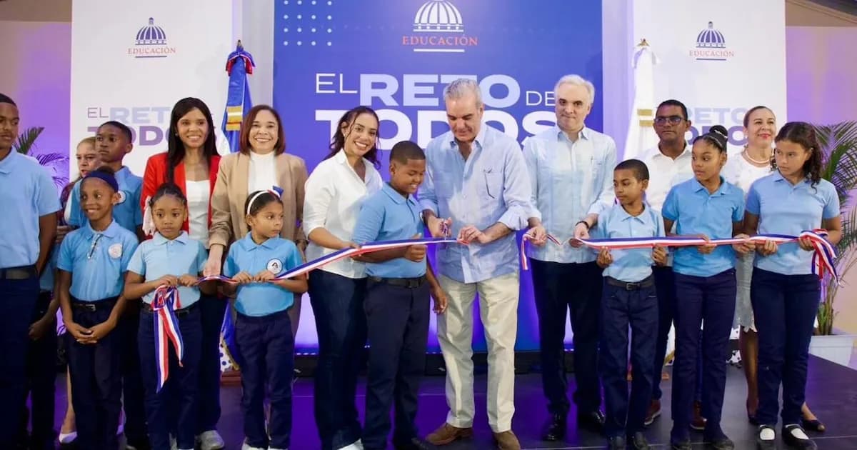 Inauguran escuela en Villa Mella para 900 alumnos en Santo Domingo Norte