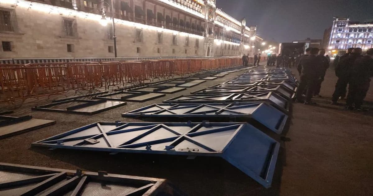 Aumenta la seguridad en Palacio Nacional ante paro de 72 horas de docentes