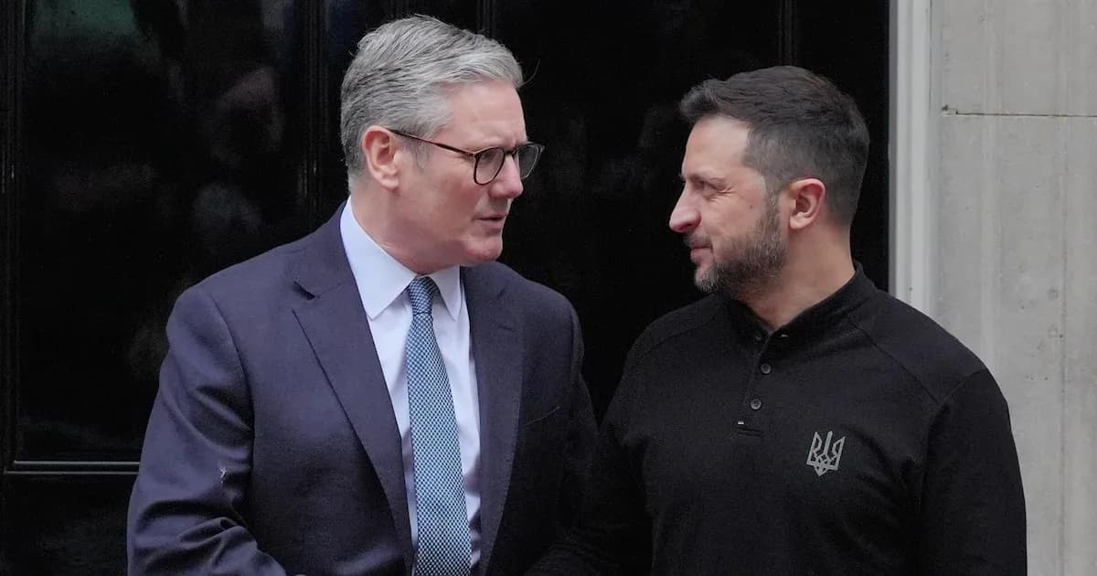 Zelenski y Starmer unen fuerzas para combatir drones iraníes con nueva cooperación militar