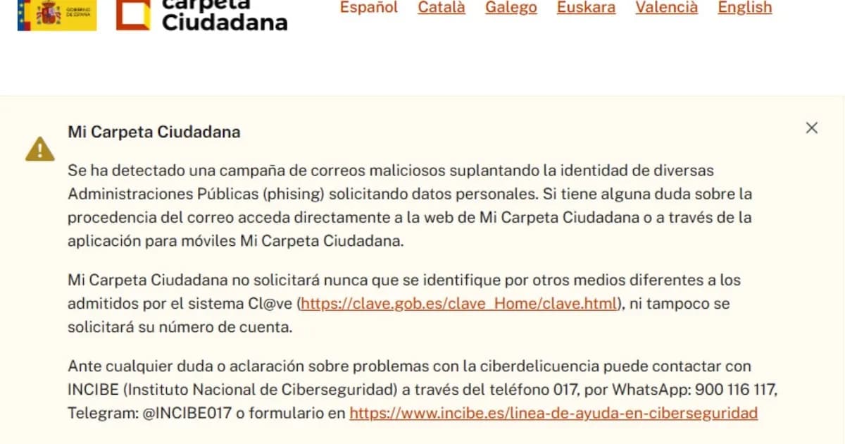 Cuidado: alertan sobre una estafa que imita 'Mi Carpeta Ciudadana' para robar datos