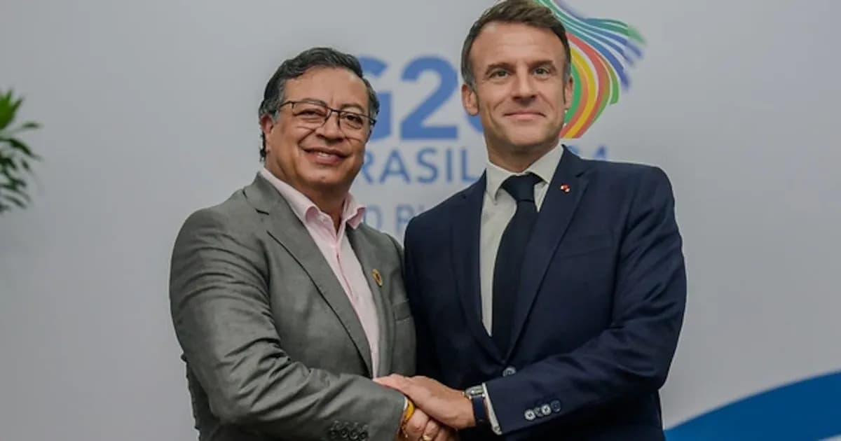 Gustavo Petro y Emmanuel Macron buscan mediación para la paz en Medio Oriente