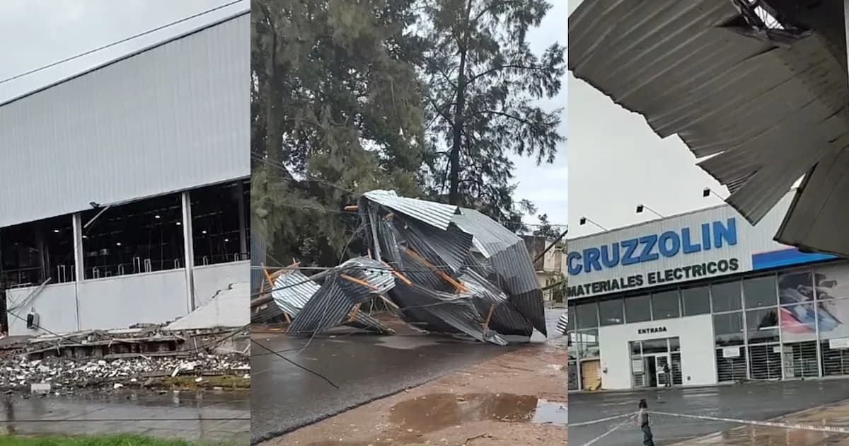 Temporal azota Moreno: un herido y severos daños materiales
