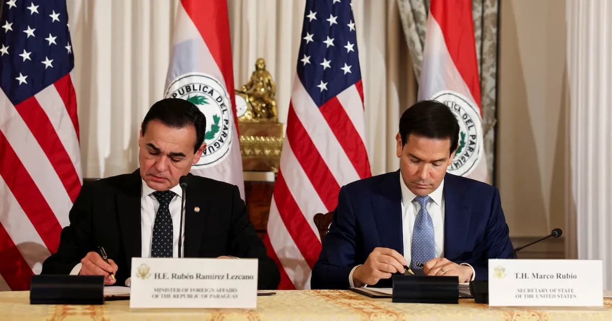 Paraguay y Estados Unidos firman acuerdo militar para cooperación estratégica