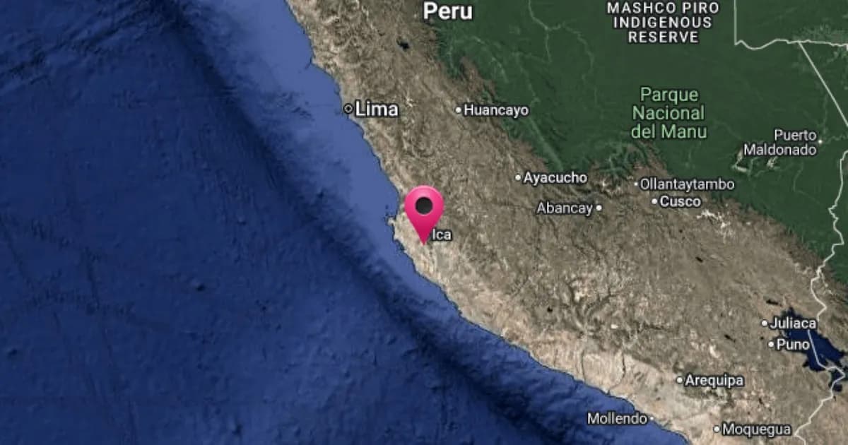 Sismo moderado de 4.0 se registra en Ica la noche del 17 de marzo
