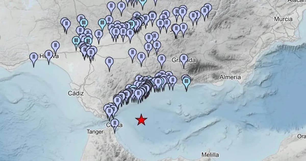 Temblor de 4,4 grados en el mar de Alborán se sintió en varias provincias andaluzas