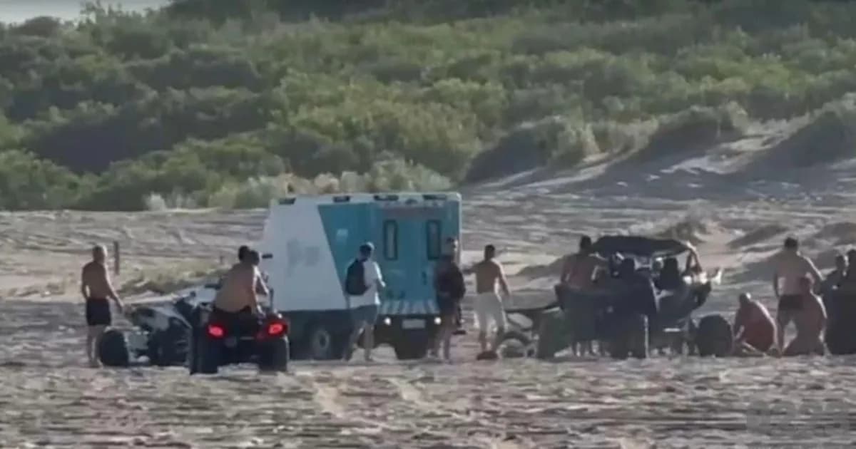 Joven accidentada en UTV trasladada a Buenos Aires tras grave vuelco en Villa Gesell