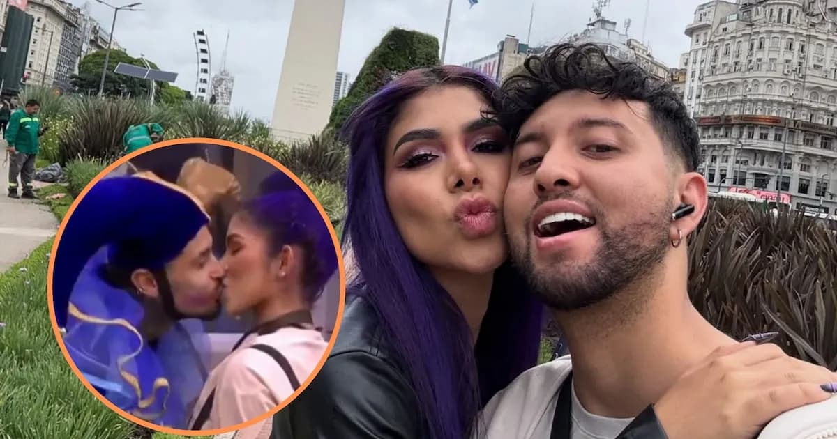 Reacción del prometido de Alexa Torrex tras beso con Tebi Bernal en 'La casa de los famosos'