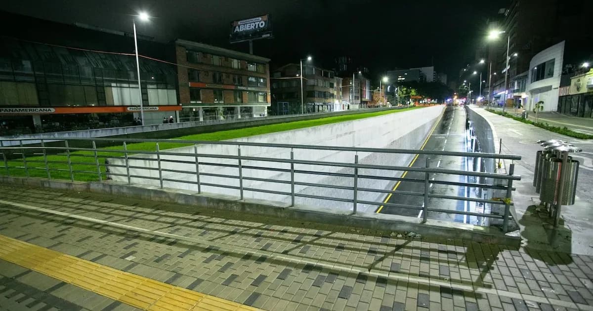 Cierre temporal en la calle 72 de Bogotá por desprendimiento de material